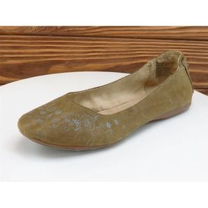 WallFlower Jeans Size 8 Ballet Shoes Brown Fabric‎ Women M Honor